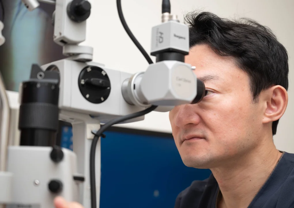 適応検査の様子